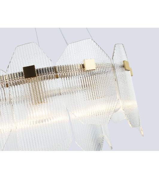 Светильник Ambrella light LH31251/6 BS/CL латунь/прозрачный E14*6 max 40W D510*270