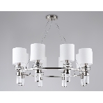 Люстра Ambrella light LH71293/8 SN/WH никель/белый E14/8 max 40W D830*780, фото4