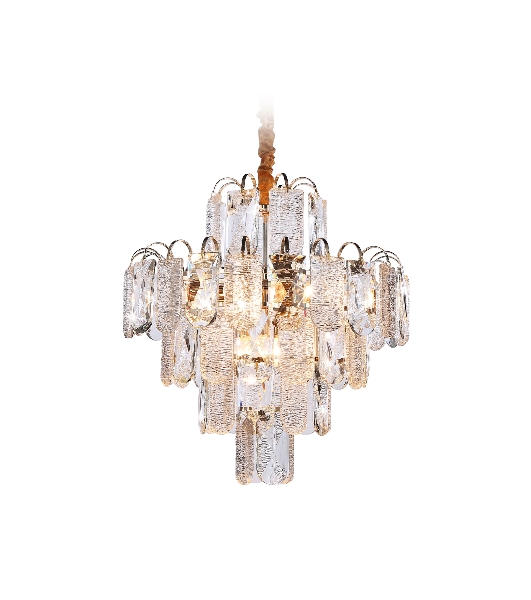 Светильник Ambrella light TR5231/9 SGD/CL/FR золото/прозрачный/белый матовый E27*9 max 40W D500*530
