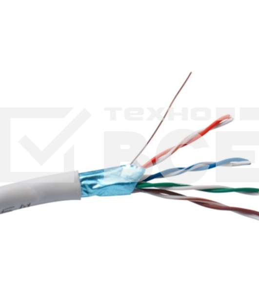 Кабель Exegate FTP 4 пары кат.5e CCA, экран, 305м pullbox, серый