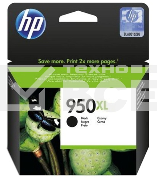 Картридж струйный HP 950XL CN045AE черный для HP OJ Pro 8100/8600 (2300стр.)