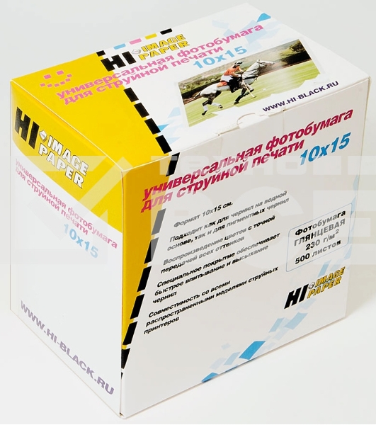 Бумага Hi-Black A2124 Фотобумага глянцевая односторонняя(Hi-image paper) 10x15, 230 г/м, 500 л. (H230-4R-500)
