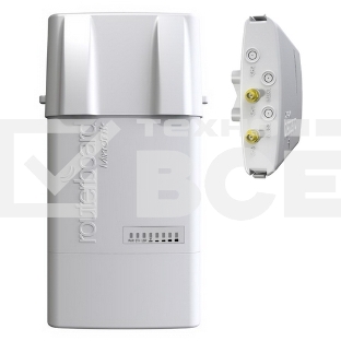 Точка доступа MikroTik RB912UAG-5HPnD-OUT BaseBox 5 (RouterBOARD 912UAG with 600Mhz Atheros CPU, 64MB RAM, 1xGigabit LAN, USB, miniPCIe, built-in 5Ghz 802.11a/n 2x2 two chain wireless with two RP-SMA connectors, Ro