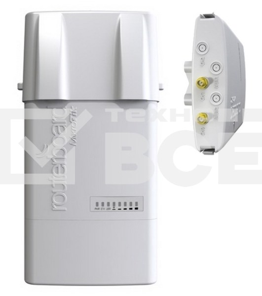 Точка доступа MikroTik RB912UAG-5HPnD-OUT BaseBox 5 (RouterBOARD 912UAG with 600Mhz Atheros CPU, 64MB RAM, 1xGigabit LAN, USB, miniPCIe, built-in 5Ghz 802.11a/n 2x2 two chain wireless with two RP-SMA connectors, Ro