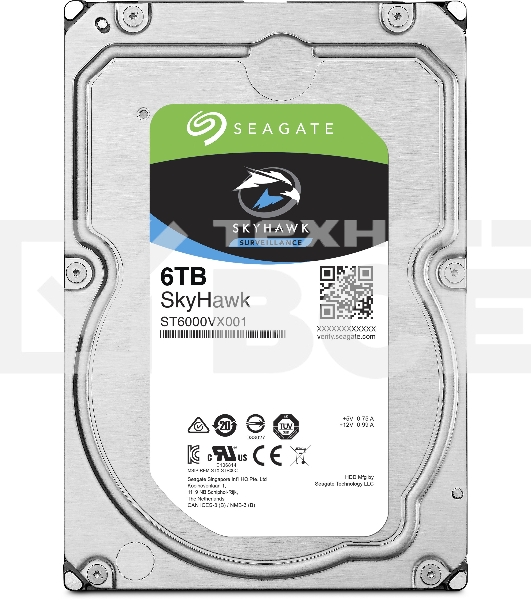 Жесткий диск Seagate 6TB 5400rpm SATA 6GB/S 256MB ST6000VX001 Seagate SkyHawk