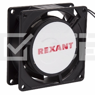 Вентилятор для корпуса Rexant RX 8025HS 220VAC черный, 80 мм, 2450 об/мин, 29 дБ, 2 pin