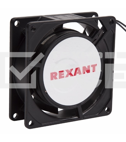 Вентилятор для корпуса Rexant RX 8025HS 220VAC черный, 80 мм, 2450 об/мин, 29 дБ, 2 pin