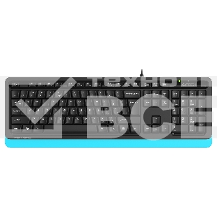 Клавиатура A4Tech Fstyler FKS10 проводная, USB, черный/синий