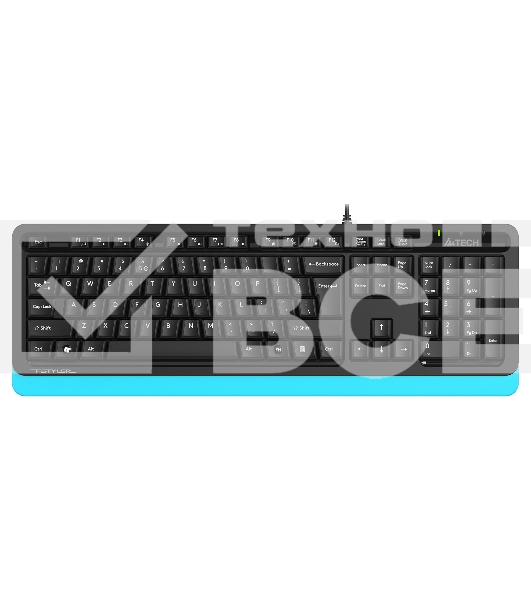 Клавиатура A4Tech Fstyler FKS10 проводная, USB, черный/синий