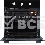 Духовой шкаф встраиваемый полноразмерный Evelux EO 620 B, 60 см, 8 режимов, 65л, черное стекло, фото6