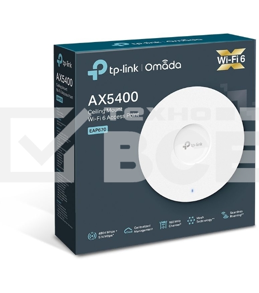 Точка доступа TP-Link AX5400 Ceiling Mount Dual-Band Wi-Fi 6 Access Point