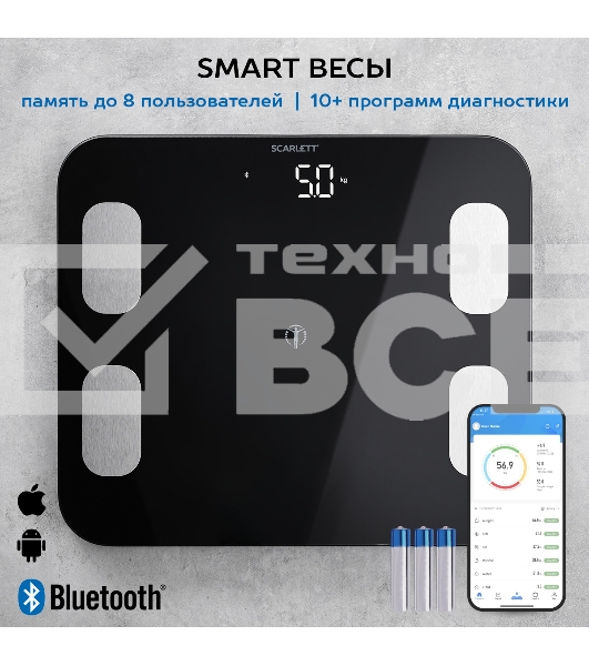 Весы Scarlett SC-BS33ED46 (черный)