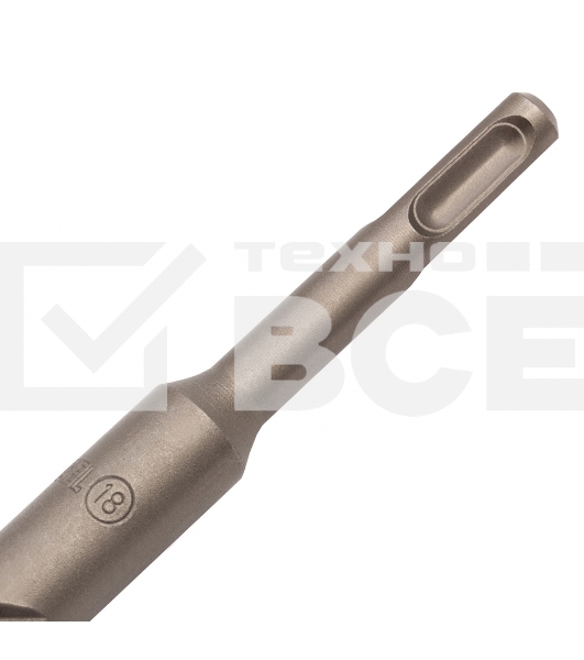 Бур по бетону, двойная спираль, Cobalt W-tip, 18x600 мм, SDS PLUS Denzel