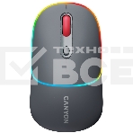 Мышь беспроводная Canyon MW-22 темно-серый, 1600 dpi, радиоканал, Bluetooth, USB, кнопки - 4, фото5