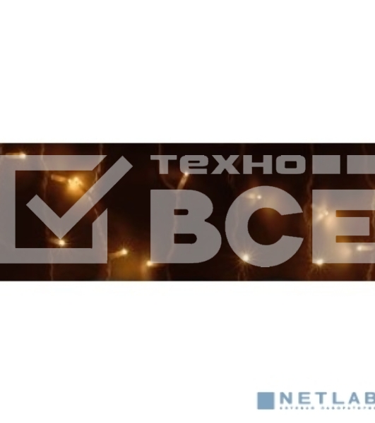 Новогодние светоукрашения Гирлянда Айсикл (бахрома) светодиодный, 4,8 х 0,6 м, белый провод, 220В, диоды тепло-белые 255-138-6