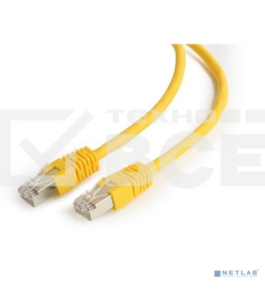 Патч-корд FTP Cablexpert кат.6, 5м, литой, многожильный (жёлтый)