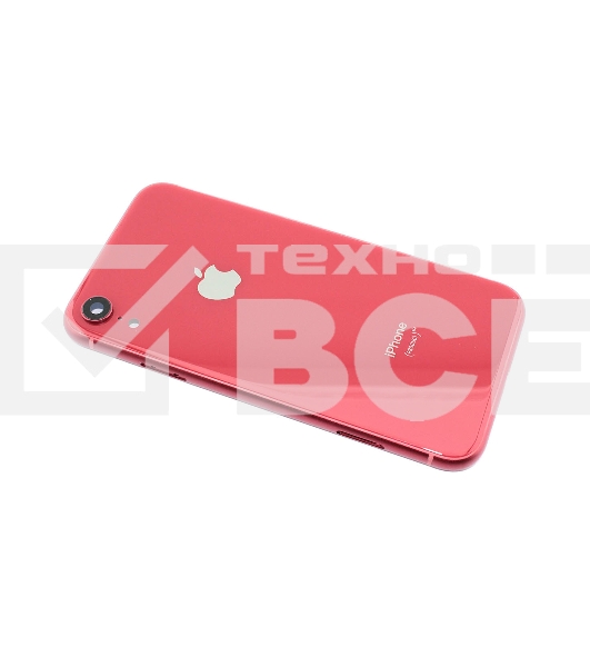 Задняя крышка (корпус) в сборе с рамкой для Apple iPhone XR red