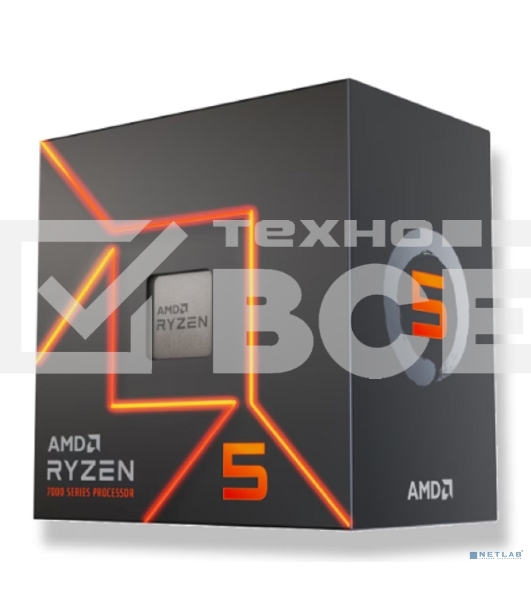 Процессор AMD Ryzen 5 7400F OEM 100-000001845 AM5, 3.7-4.7GHz, 6 cores/12 threads, 6Mb+32Mb, 65W, w/o VGA