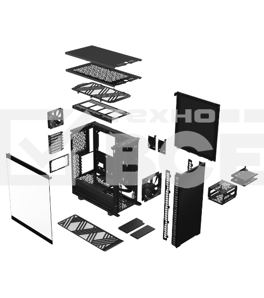Корпус Fractal Design Define 7 Compact Black TG Light Tint FD-C-DEF7C-03