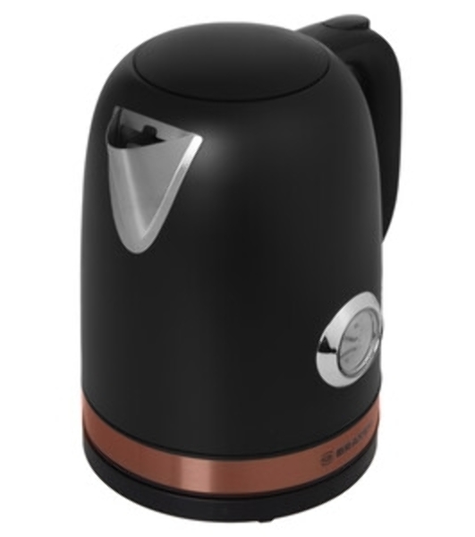 Чайник электрический BRAYER BR1005BK 2200 Вт.1.7 л, STRIX, сталь окраш, термометр, черный