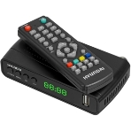 Приставка для цифрового ТВ Hyundai H-DVB520 черный + WiFi-адаптер, DVB-T2, DVB-T, DVB-C, HDMI, USB 2.0 х2, фото24