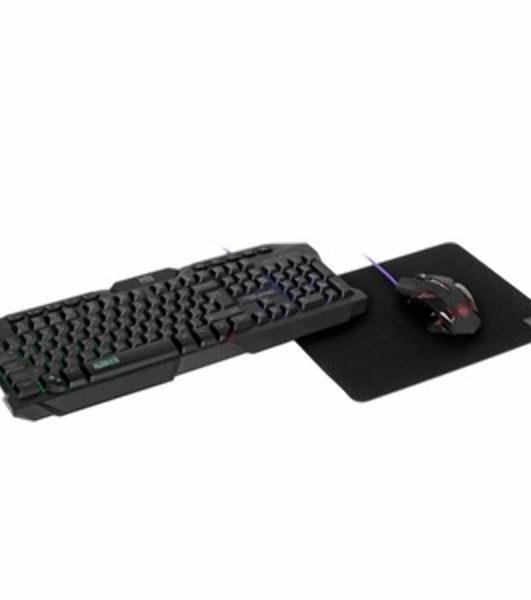 Комплект клавиатура+мышь Qumo Mystic K58/M76 проводной, USB, 3200 DPI, чёрный