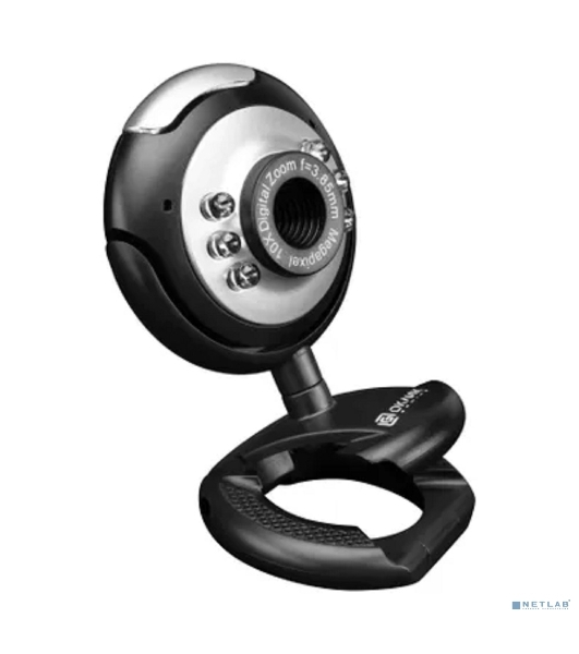 Веб-камера OKLICK OK-C8825 640x480, 30 кадр/с, USB Type-A, микрофон, черный/белый
