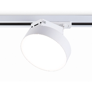 Трековый однофазный светодиодный светильник Ambrella light GL6837 WH белый LED 15W 4200K D115*80