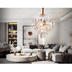 Светильник Ambrella light TR5231/9 SGD/CL/FR золото/прозрачный/белый матовый E27*9 max 40W D500*530, фото6