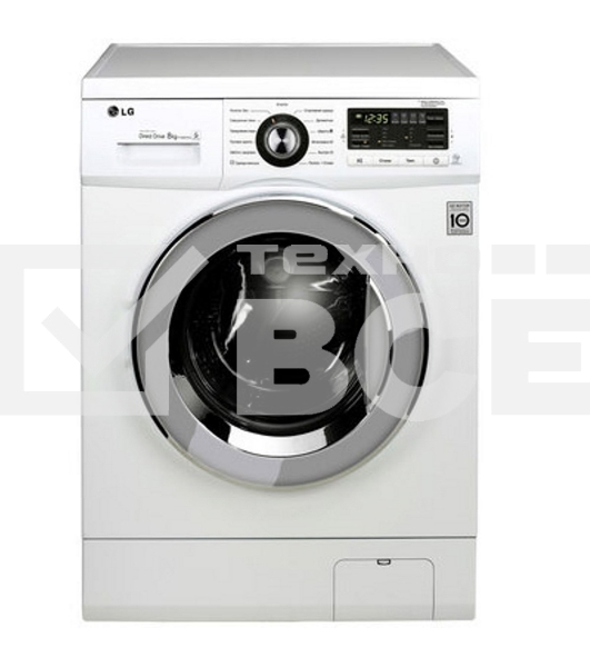 Стиральная машина LG F1096TD3 белая, загрузка фронтальная 8кг, 1000 об/мин., класс: A