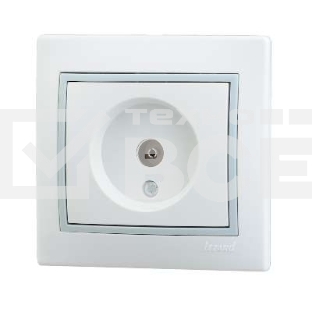 Розетка TV СП Мира оконечная бел./сер. Lezard 701-0215-130