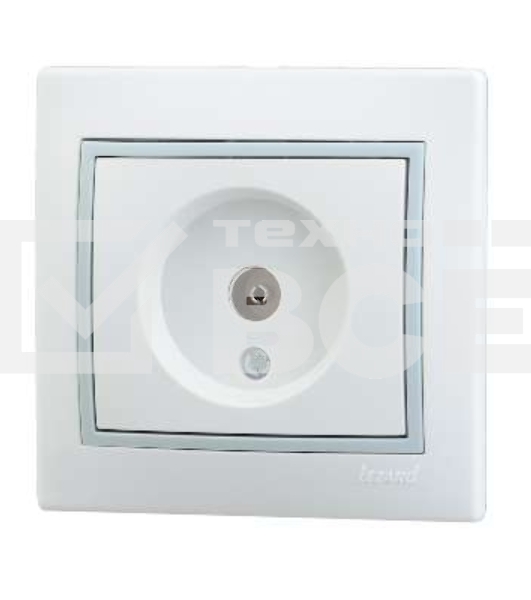Розетка TV СП Мира оконечная бел./сер. Lezard 701-0215-130