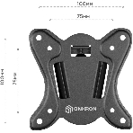 Кронштейн ONKRON Кронштейн ONKRON 17-27'' макс 100*100 мм, наклон -+ 8º, поворот: 45°, от стены 85 мм, макс вес 25кг, черный, фото3