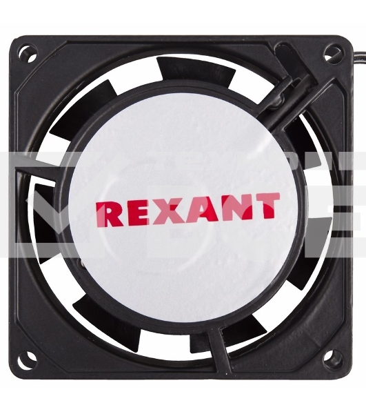 Вентилятор для корпуса Rexant RX 8025HS 220VAC черный, 80 мм, 2450 об/мин, 29 дБ, 2 pin