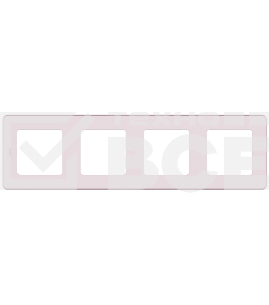 Рамка 4 поста розовый Inspiria