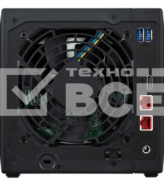 Сетевое хранилище ASUSTOR AS5304T 4-Bay NAS/Media player/Intel Celeron J4105 1.5GHz, up to 2.5 GHz(Quad-Core), 4GB SO-DIMM DDR4, noHDD(HDD,SSD),/2x2,5GbE(LAN)/3xUSB3.2,HDMI/4ip camera license ; 90IX0181-BW3S10