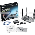 Маршрутизатор беспроводной Asus RT-AC1200 10/100BASE-TX черный (Dual Band), фото15