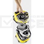 Строительный пылесос Karcher WD 6 P S V-30/6/22/T желтый, 1300 Вт, уборка сухая/сбор воды, пылесборник мешок/контейнер, 30 л, фото18