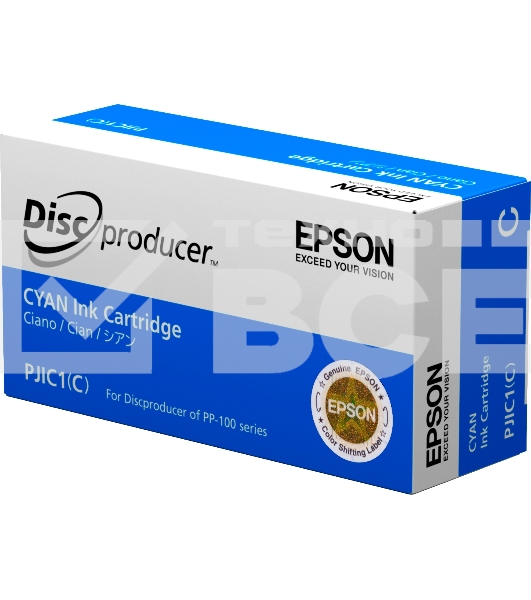 Картридж струйный PJIC1(C) голубой INK CARTRIDGE PP-100