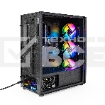 Компьютерный корпус Miditower ExeGate EVO-9205-EVO800 (ATX, БП EVO800RGB с вент. 12 см, с окном, 1*USB+1*USB3.0, аудио, черный, 3 вент. 12см с RGB подсветкой), фото4