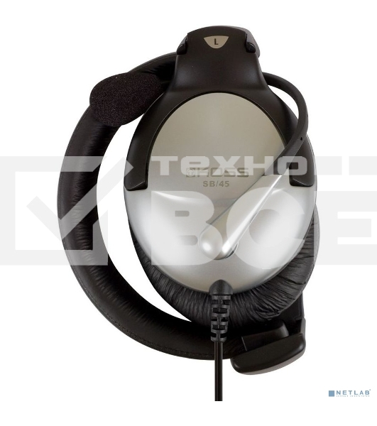 Наушники KOSS SB-45 USB {Гарнитура, закрытого типа с электретным микрофоном и VC,част. 18-20000 Гц,импеданс 100 Ом, чувствительность 103 дБ, шнур 2,4м, USB-подключение к ПК}