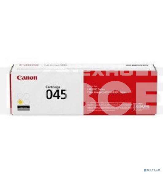Картридж лазерный Canon 045Y H желтый, 2200 стр., для i-SENSYS MF631/633/635, LBP611