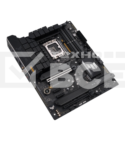 Материнская плата ASUS TUF GAMING H770-PRO WIFI, LGA 1700, Intel H770, 4xDDR5, 4xSATA, 4xM.2, 1xPCIe 5.0 x16, 1xPCIe 4.0 x4, 2xUSB-A 3.2 Gen 2, 4xUSB-A 3.2 Gen 1, 1xUSB-C 3.2 Gen 2x2, 1x2.5Gb LAN, 5x3.5 мм, 7.1, Standard-ATX