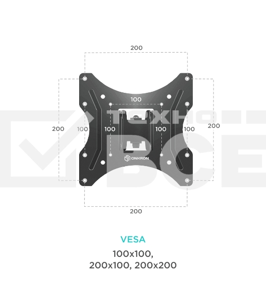 Кронштейн ONKRON M2S для телевизора 17