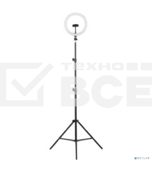 Светильникк кольцевой Camelion KD-810F C02 LED 10 Вт, подставка для смартфона, напольн.на штативе