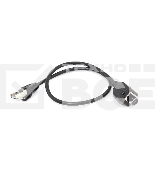Удлинитель RJ45 папа-мама для монтажа на корпус 0.5 м