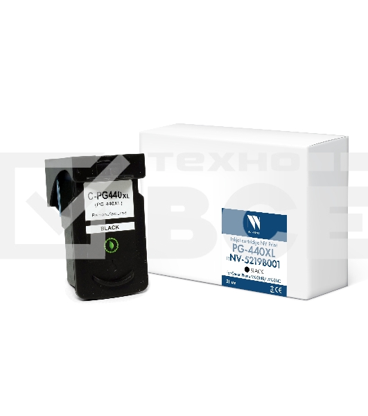Струйный картридж NVPrint PG-440XL (NV-5219B001) Black для Canon Pixma MG2140/MG3140 (21 мл) совместимый
