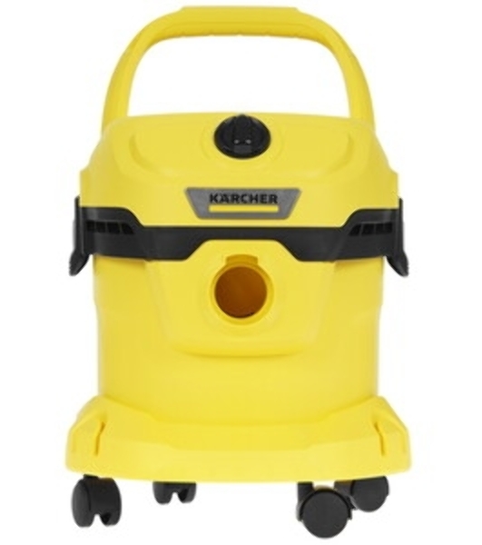 Строительный пылесос Karcher WD 2 Plus V-12/4/18 желтый, 1000 Вт, уборка сухая/сбор воды, пылесборник мешок/контейнер, 12 л