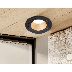 Встраиваемый точечный светильник Ambrella light TN102825 BK/GD черный/золото GU5.3 D92*50, фото3