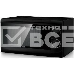 Микроволновая печь BBK 20MWS-706M/B черный, 20 л, 700 Вт, поворотный механизм